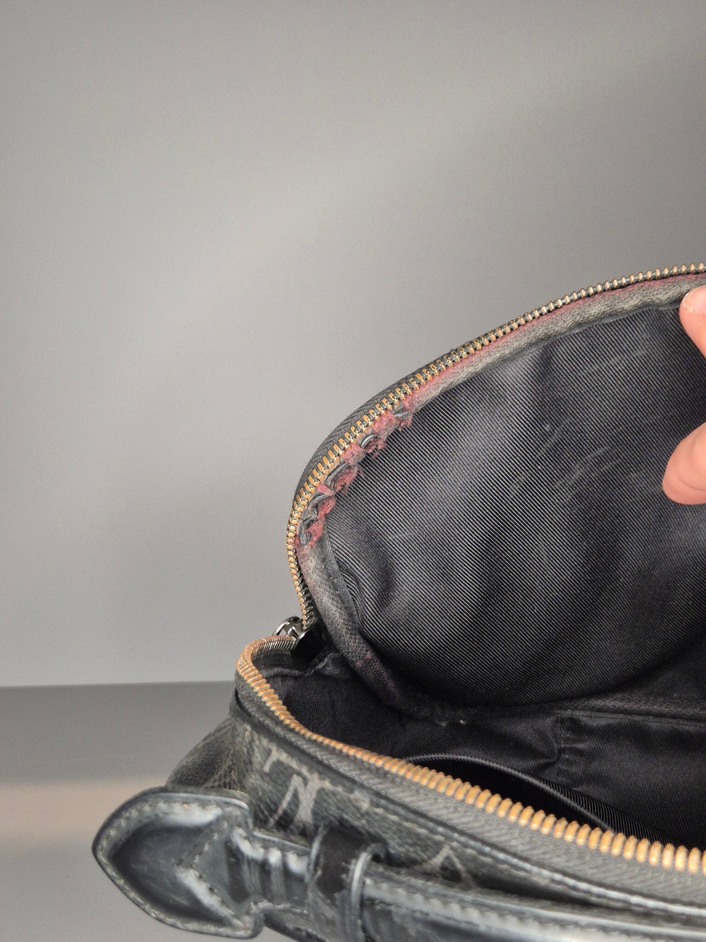 Louis Vuitton Satchel – Black Monogram Taiga Leather