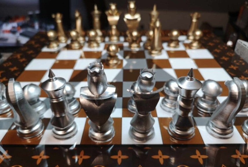 jeu échiquier pièce rare de collection en édition limitée zoom pions 