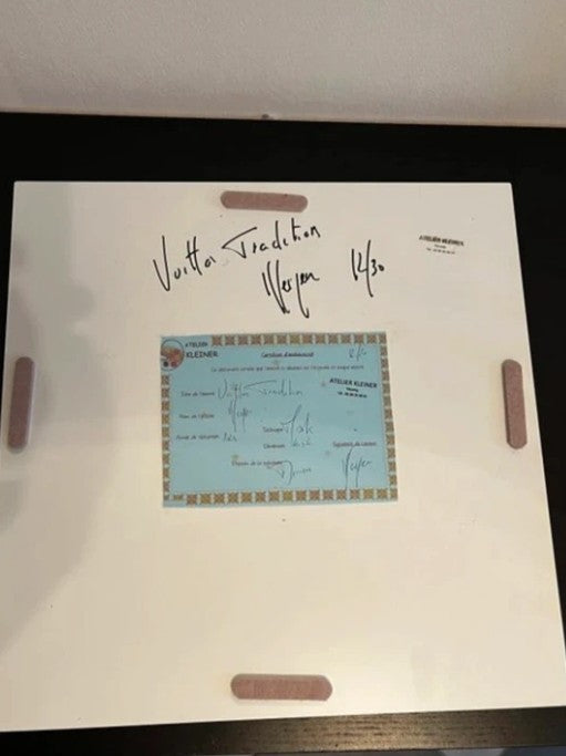 Jeu échiquier Louis Vuitton édition limitée 12/30 signature - certificat 