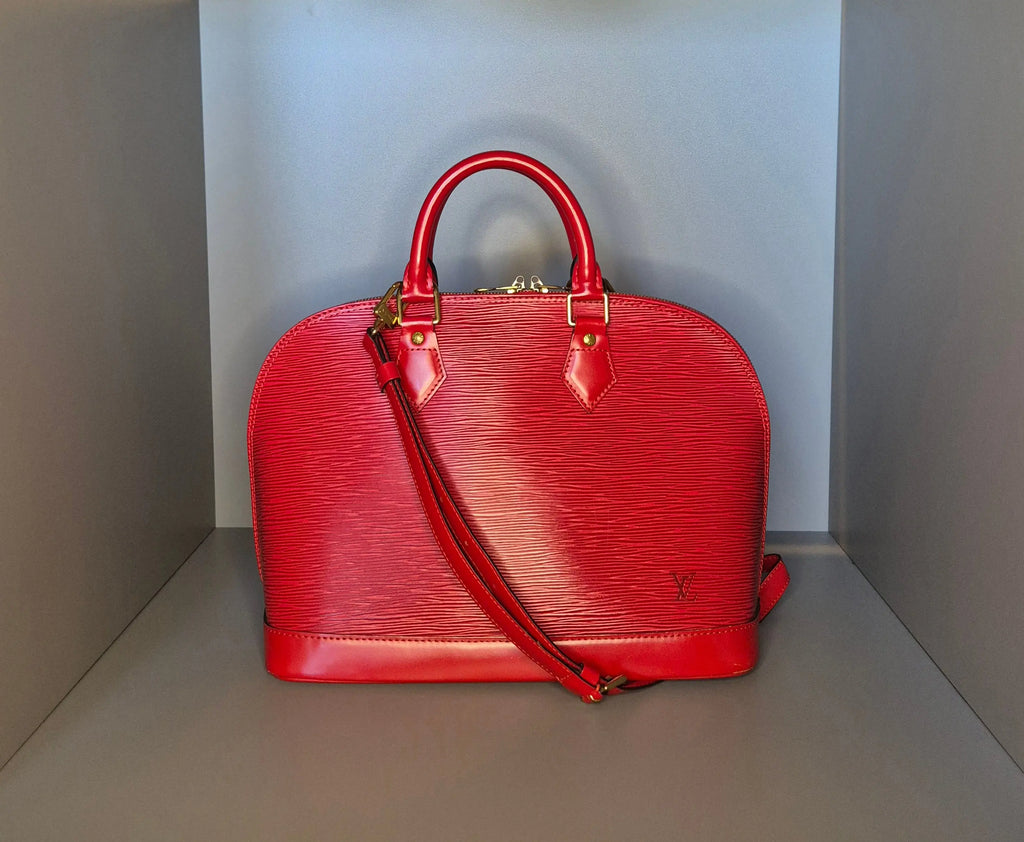 Louis Vuitton Alma PM cuir Épi rouge Iconic-Bag