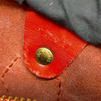 Étiquette intérieure avec code date du Louis Vuitton Speedy 12 en cuir Épi – preuve d’authenticité du sac